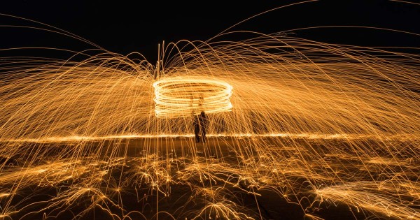 Fotografía con lana de acero. Lightpainting con lana de acero