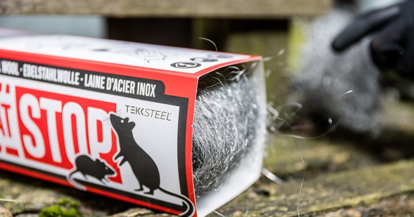 Laine d'acier contre les souris, les rats et autres animaux nuisibles