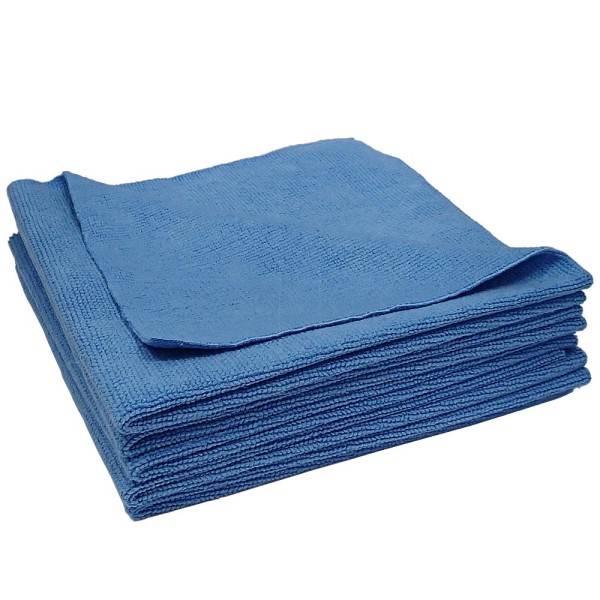 Chiffon microfibre laser 40 x 40 cm bleu (5 pièces)