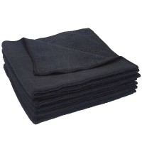 Paño de microfibra negro Soft 40 x 40 cm (5 piezas)