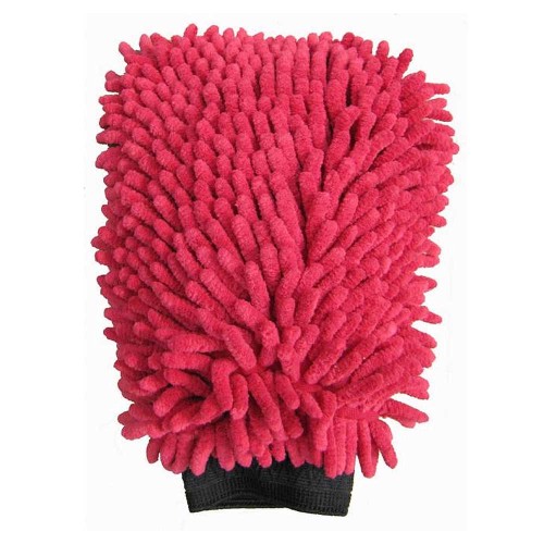 Gant de lavage en microfibre Rasta rouge