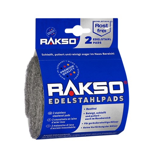 RAKSO Edelstahlwolle Pads extra fein