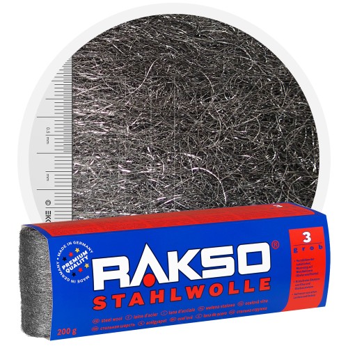 Rakso Laine d'acier 3 GROSSIER