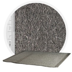 Laine d’acier inoxydable 1.4113 - 1000 mm, 70 μm, ± 1200 gr/m2 (au mètre)