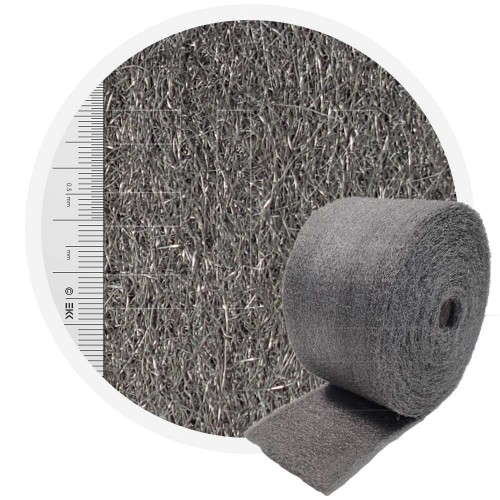 Stainless Steel Wool 434 crossed 200 mm - 70 μm, ± 1200 gr/m2