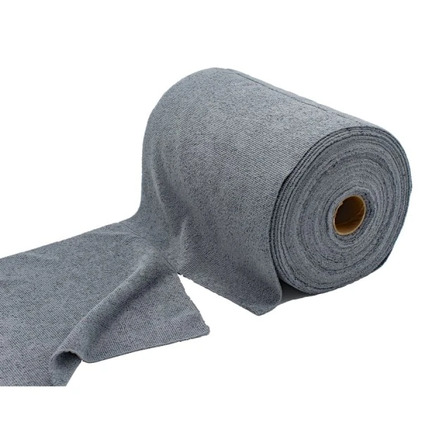 Chiffon microfibre en rouleau - Gris 30 x 30 cm - 75 pièces