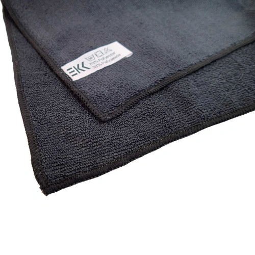 Chiffon en microfibre noir Soft 40 x 40 cm (5 pièces)
