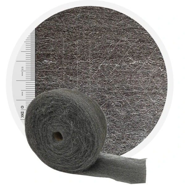Laine dacier inoxydable FINE - rouleau 1 kg