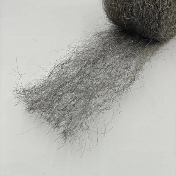 Laine dacier inoxydable GROSSIÈRE - rouleau 1 kg