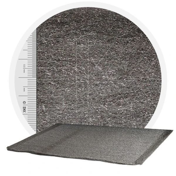 Laine d’acier inoxydable 1.4113 point de croix 1000 mm - 30 μm, ± 1200 gr/m2