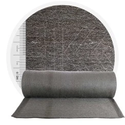 Laine d’acier inoxydable 1.4113 - 1000 mm, 30 μm, ± 1200 gr/m2 - 25 mètres